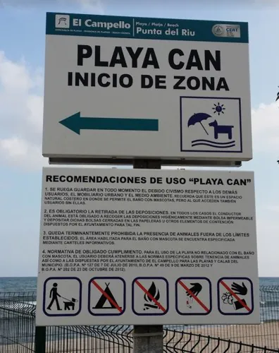 Playa de perros del Campello Punta del Riu