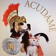 La asociacion protectora de animales ACUDAME Merida Badajoz logo